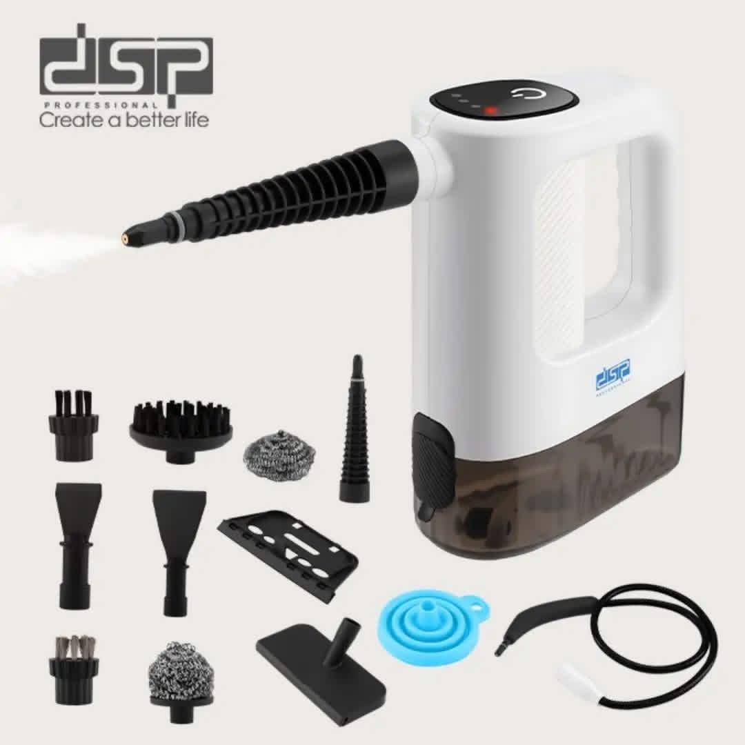 منظف بالبخار DSP KD2100 – 15 وظيفة في جهاز واحد | 1200 وات | ضغط 3 بار | خزان 400 مل