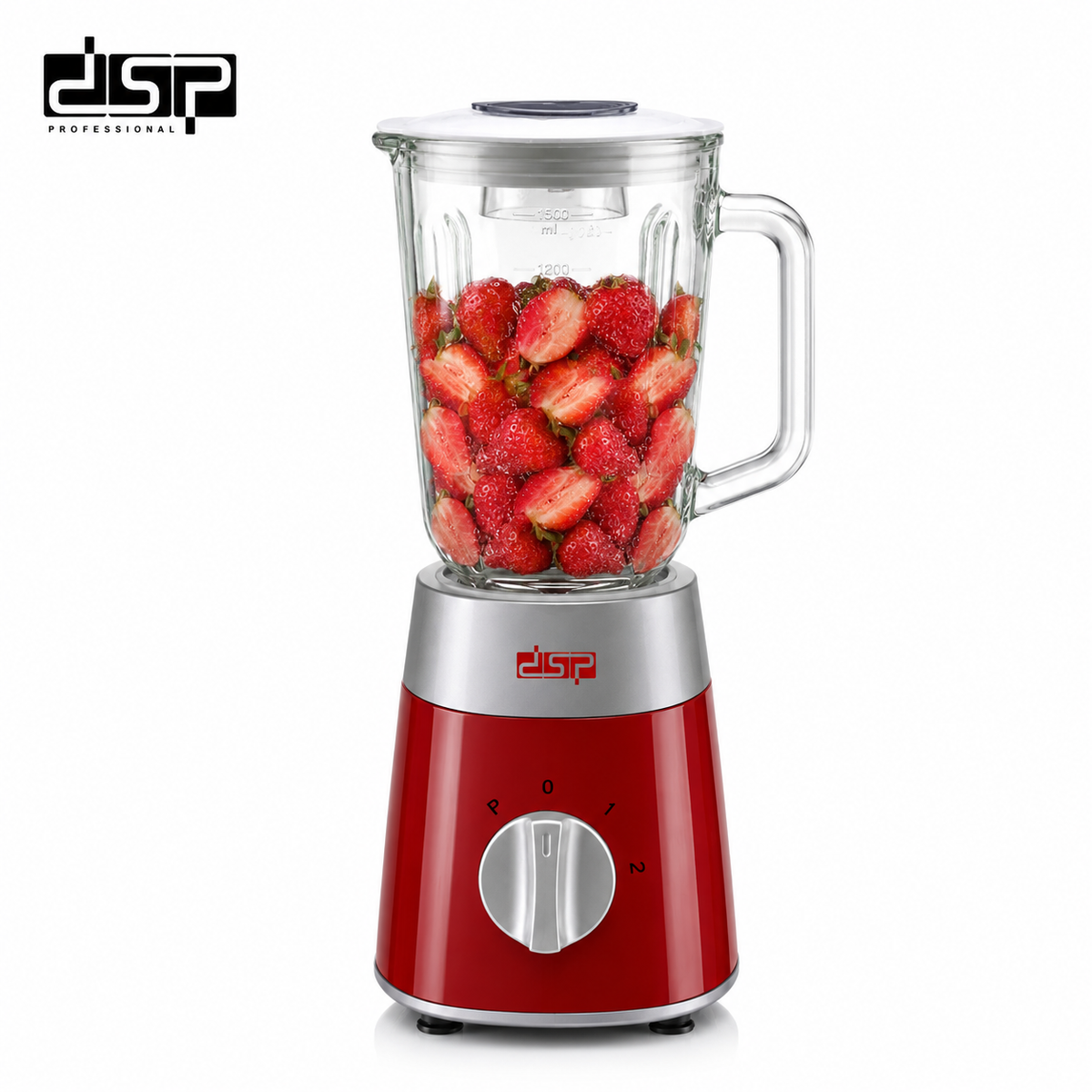 خلاط DSP KJ2038 – سعة 1.5 لتر – وعاء زجاج