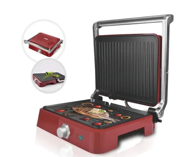 Electric Grill 180° Flat Opening Non-Stick 30x24cm 1800W | KB1049A | DSP | Image 7