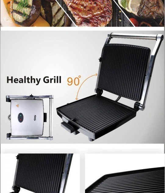 Electric Contact Grill Non-Stick Plates Elegant Design | KB1002 | DSP | Image 3