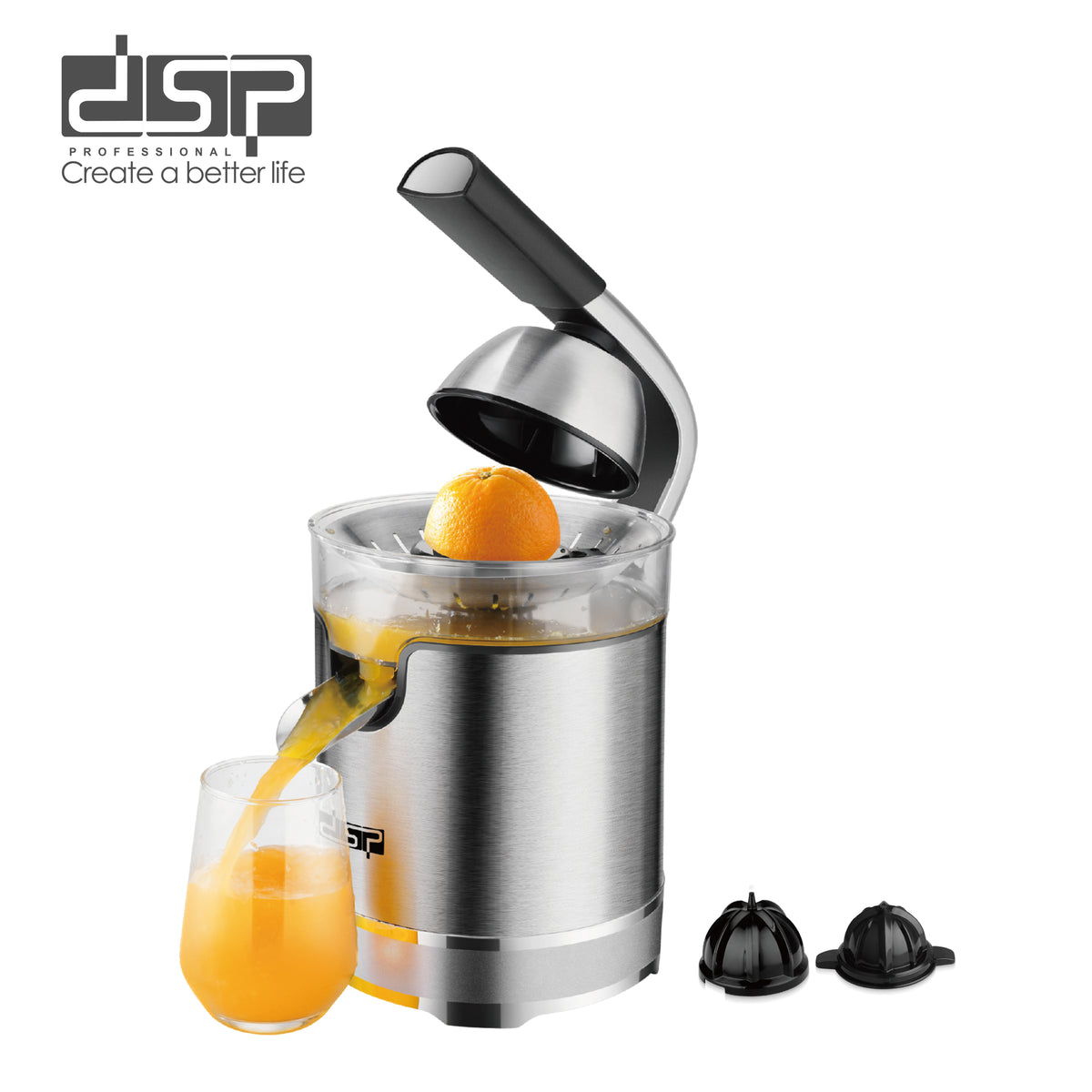 عصارة برتقال وحمضيات 350 وات – ستانلس – 300 مل – DSP KJ1084 – صورة 2