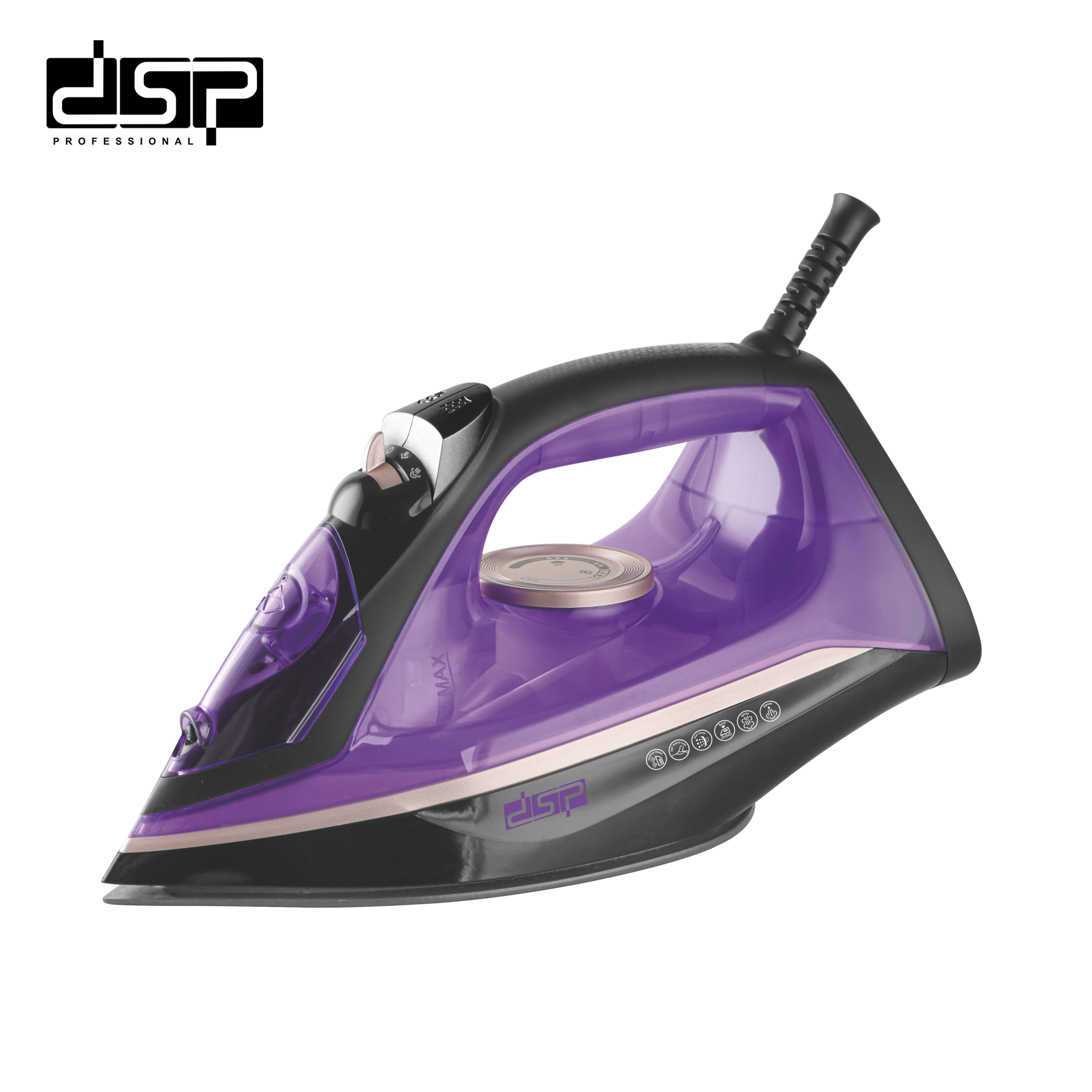 مكواة ملابس بخار DSP KD1352 – 2200 وات – سعة كبيرة وأداء قوي