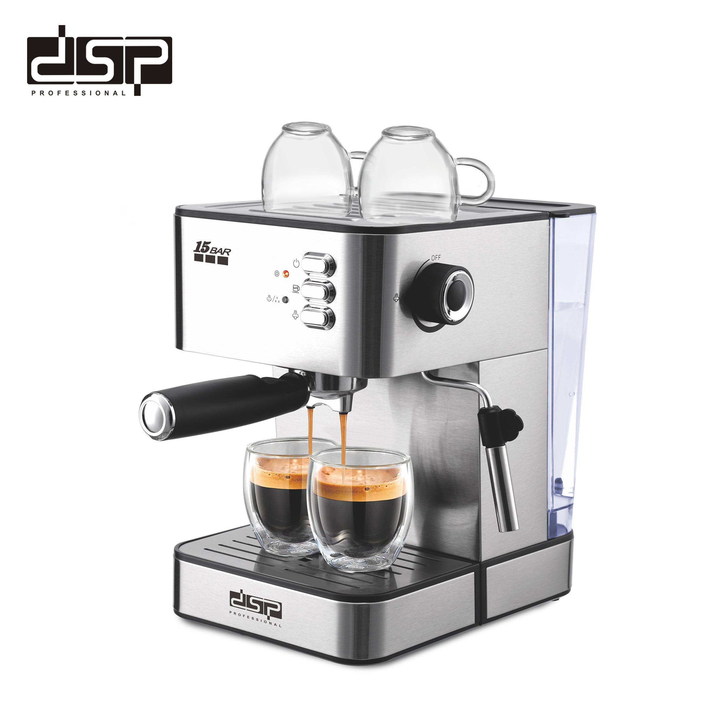 ماكينة إسبريسو 15 بار يدوي – 850 وات – DSP KA3091