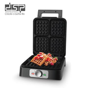 صانعة وافل DSP KC1337 – 1600 وات – 4 قوالب – تحكم في الحرارة