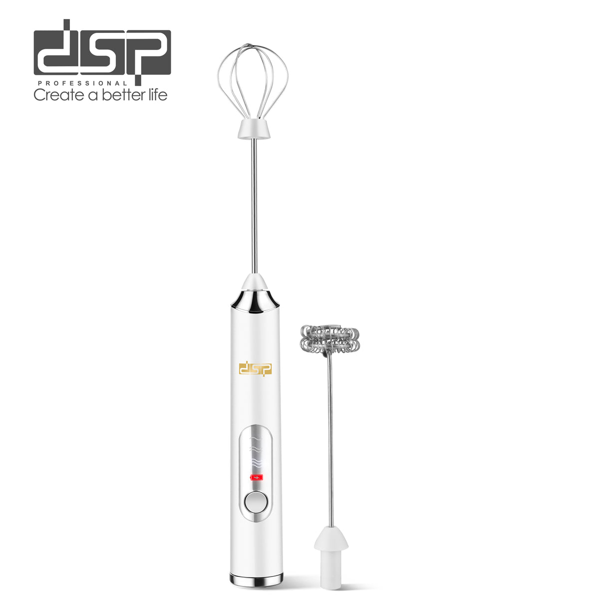 مضرب نسكافية ومضرب البيض الكهربائي DSP KA3145 (2 في 1) قابل للشحن – 9000 دورة/دقيقة