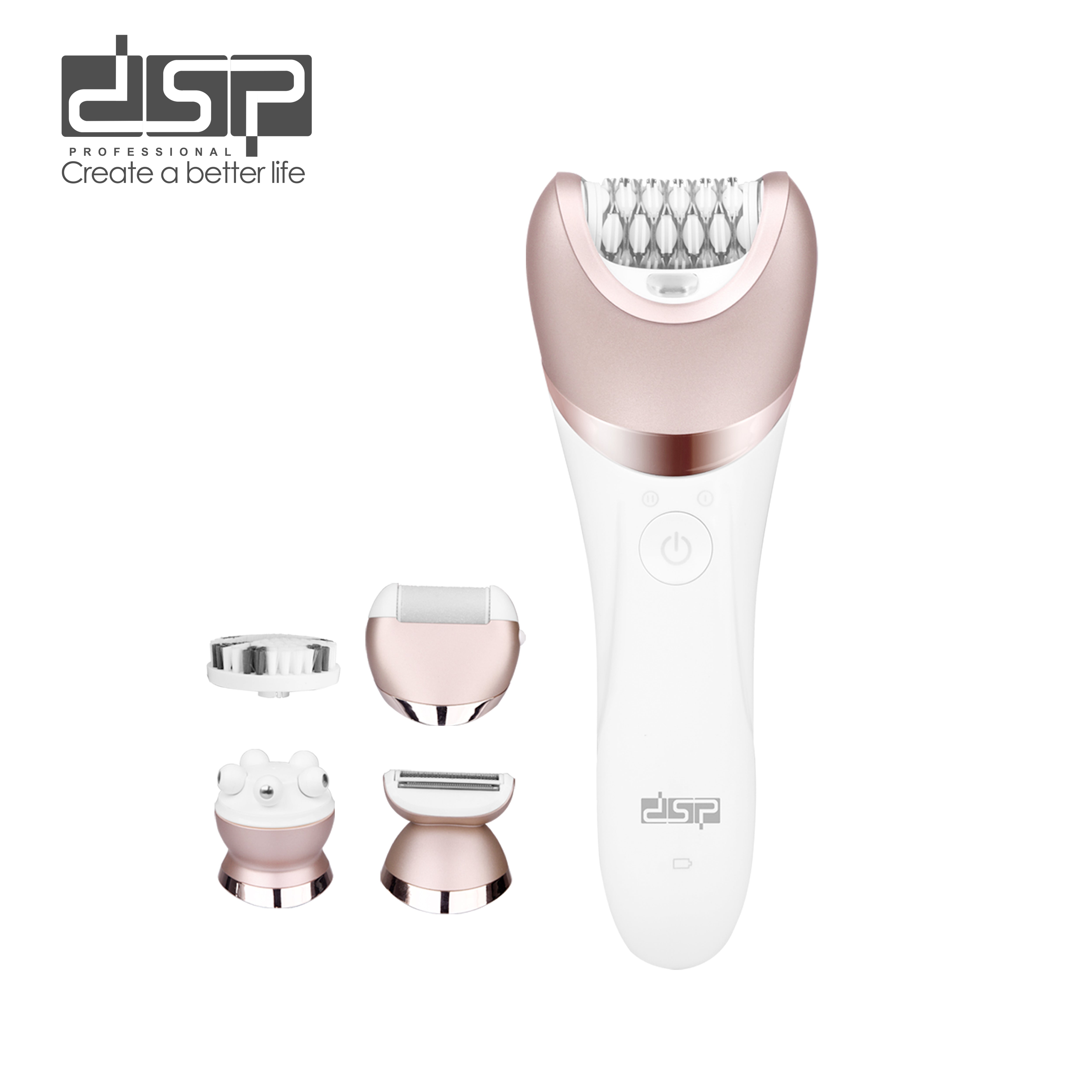 ماكينة إزالة الشعر 5 في 1 DSP 70019U – مقاومة للماء Wet & Dry