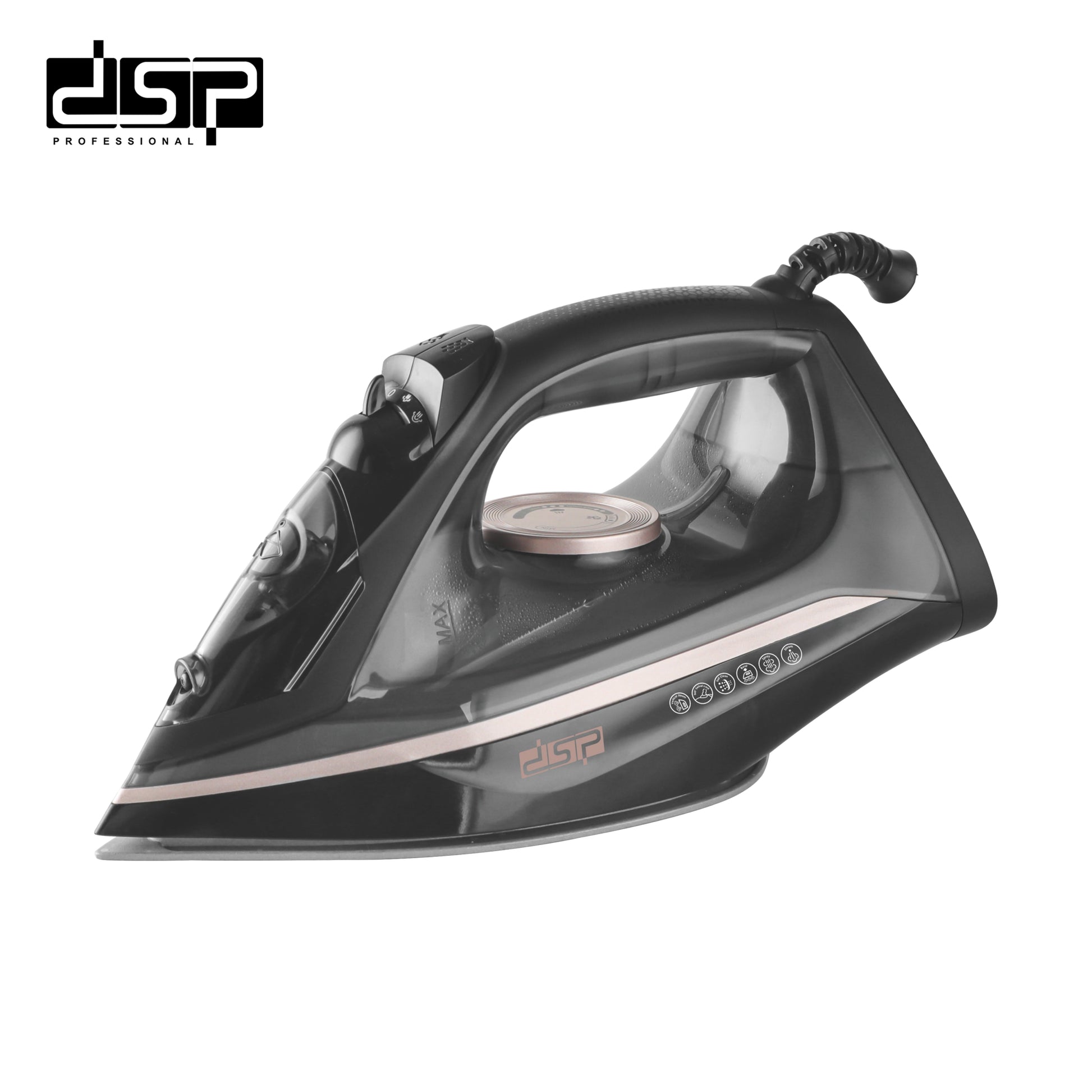 مكواة ملابس بخار DSP KD1352 – 2200 وات – سعة كبيرة وأداء قوي – صورة 2