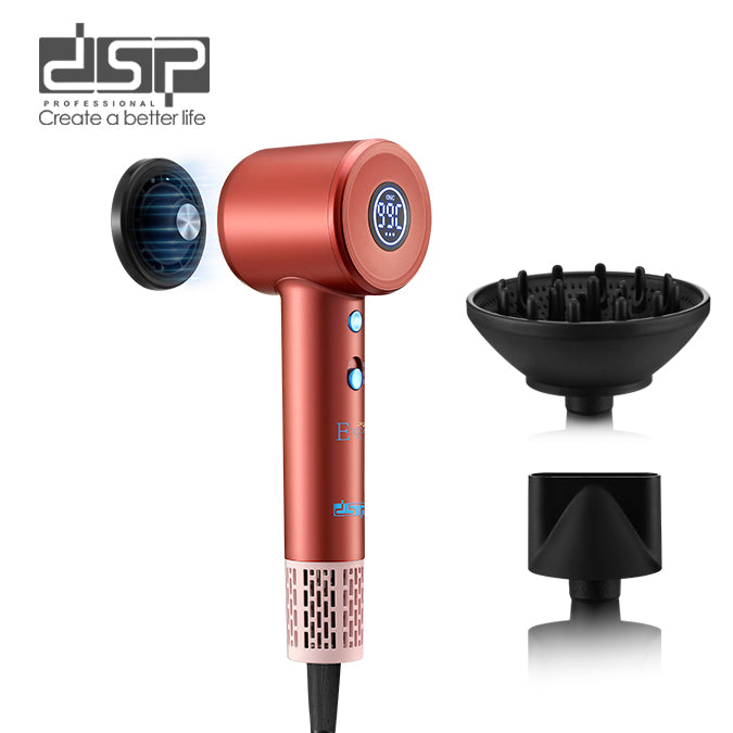 سيشوار شعر BLDC عالي السرعة 1600 وات – 110000 RPM – 4 حرارة وشاشة LED – DSP 30969