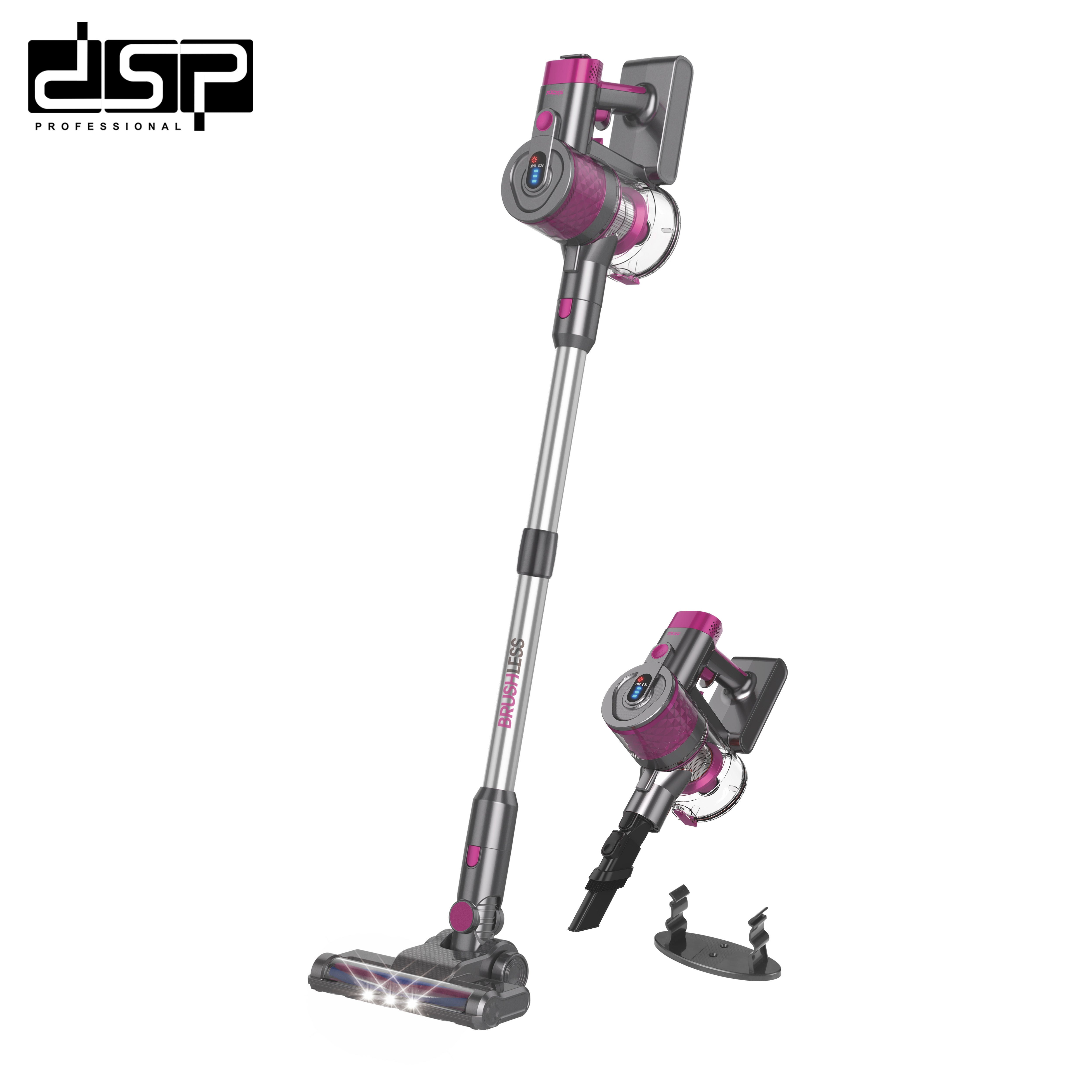 Powerful Wireless Vacuum Cleaner – DSP KD2044 – 300 Watts