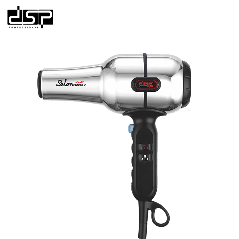سيشوار شعر احترافي 2000 وات – 20000+ RPM – هيكل ستانلس ستيل – DSP 30387
