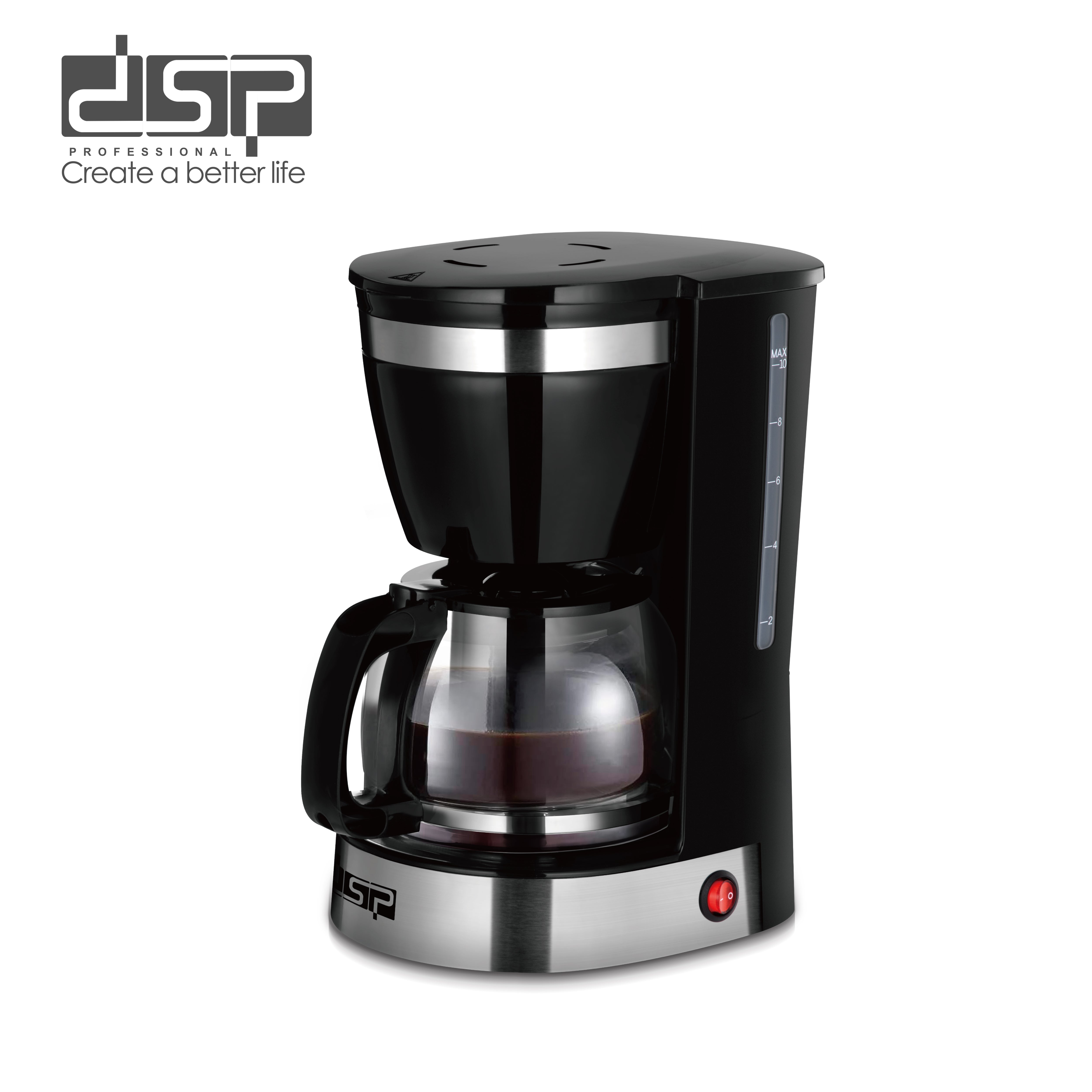 ماكينة تحضير القهوة 1.25 لتر – 800 وات – DSP KA3126
