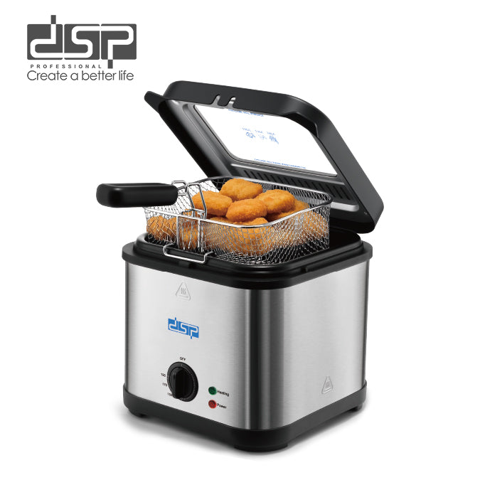 Electric Deep Fryer Viewing Window 2.5L Thermostat 1200W | KB2191 | DSP | Image 1
