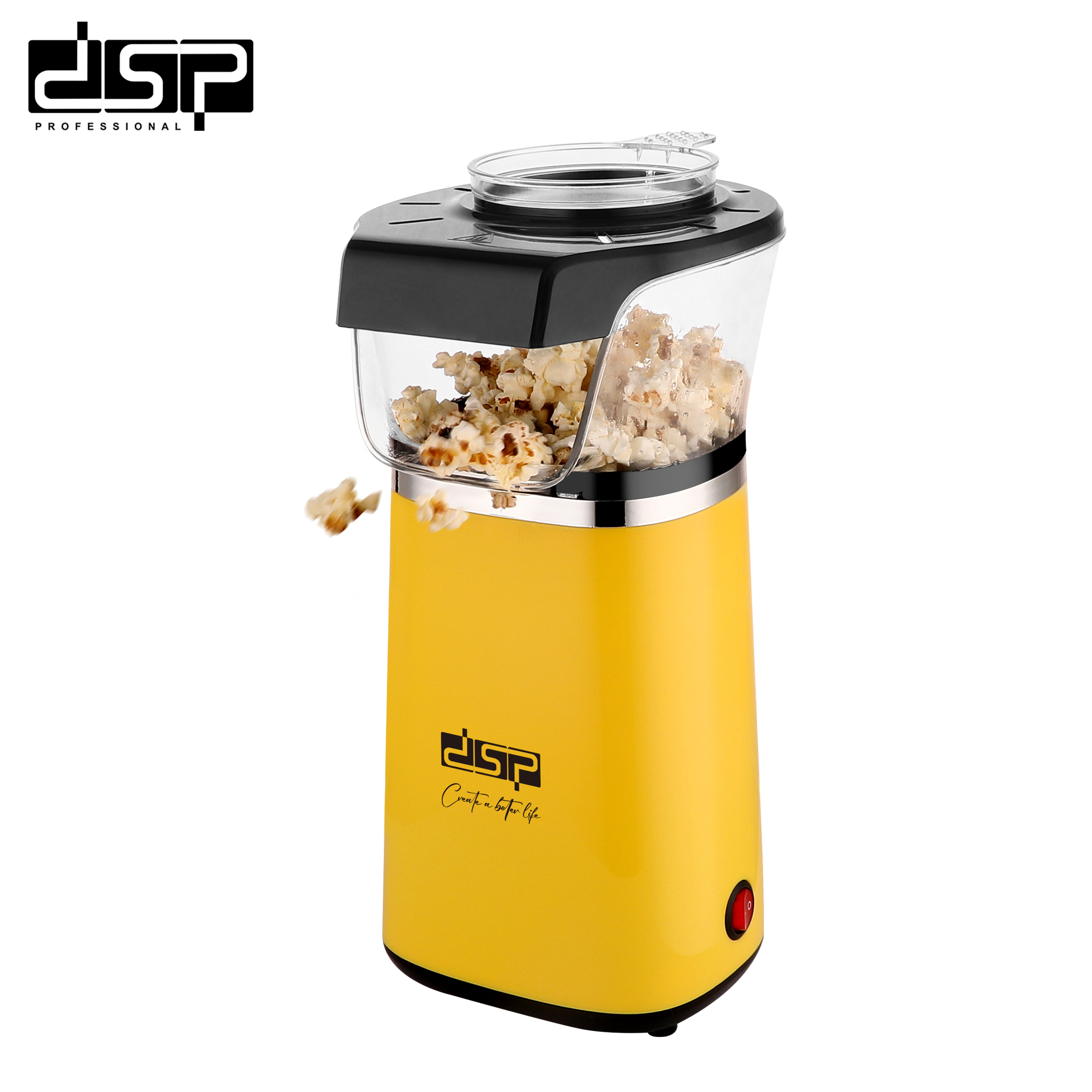 Oil-Free Popcorn Maker Hot Air 1300W | KA2032 | DSP | Image 1