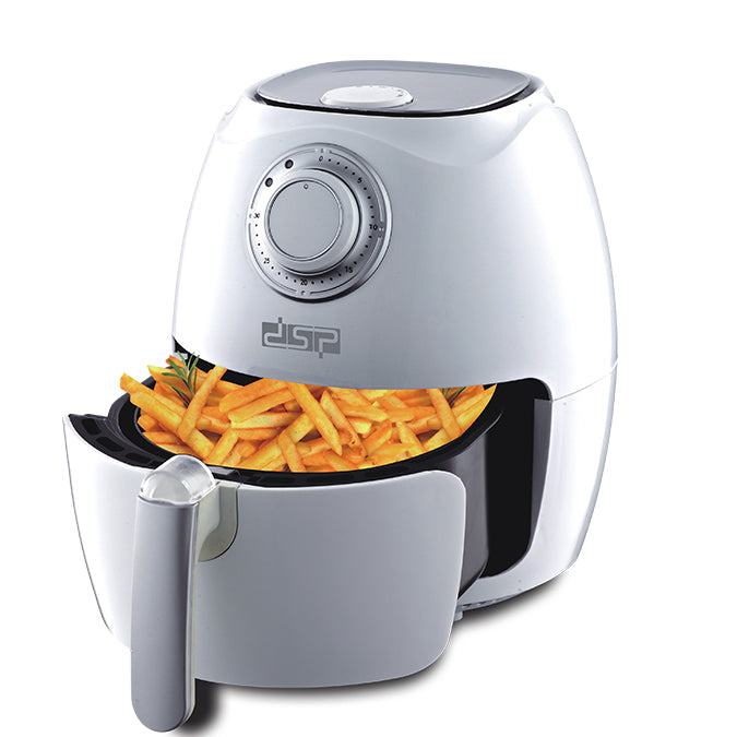 DSP KB2020 Air Fryer – 1350 Watts with a capacity of 3.3 liters (2.6-liter inner basket) with mechanical control