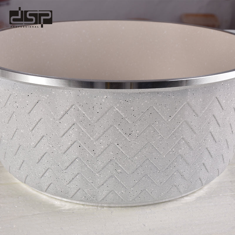 طقم حلل جرانيت غير لاصق DSP CA001-S01 Beige – صورة 5