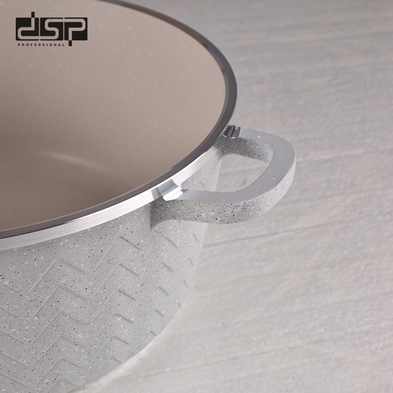 طقم حلل جرانيت غير لاصق DSP CA001-S01 Beige – صورة 3