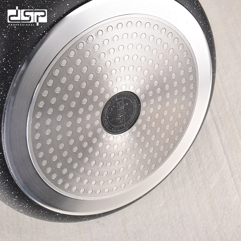 طقم حلل جرانيت غير لاصق DSP CA005-S02 Black – 7 قطع – أسود