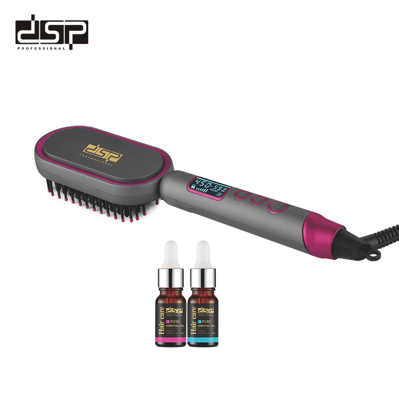 Professional Hair Straightening Brush Pro Luxe – Heat 990 Fahrenheit – DSP 10248 (Pro Luxe)