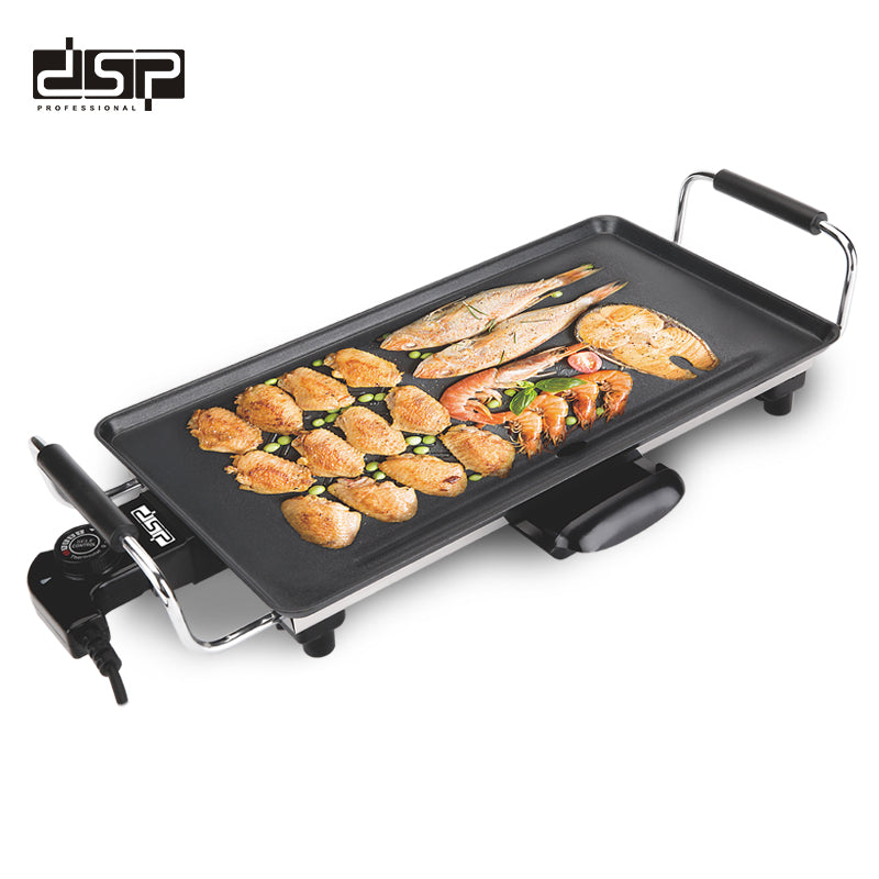Flat Electric Griddle Large Non-Stick Surface 46x26cm 2000W | KB1057 | DSP | Image 1