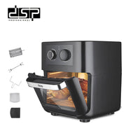 فرن هوائي DSP KB2029 – 1700 وات بسعة 12 لتر مع ملحقات روستيري
