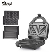 صانع وافل 3 في 1 DSP KC1209 – 750 وات بصاج قابل للتبديل وتخزين عمودي