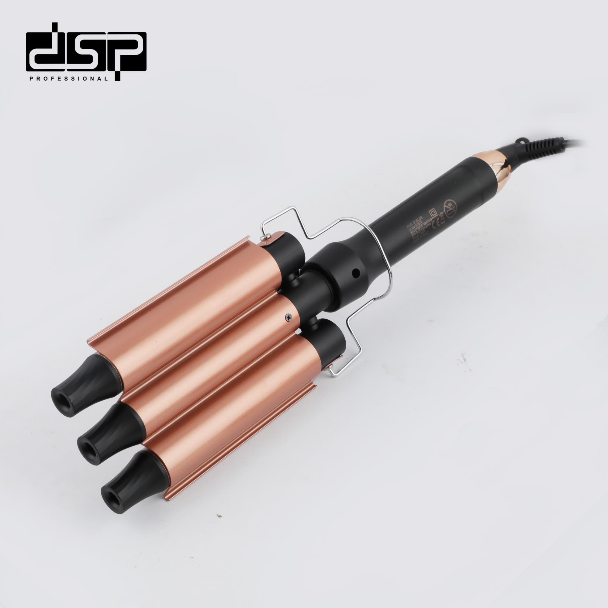 مكواة تجعيد ثلاثية DSP 20579 – 105 وات بأنابيب 25 مم و5 درجات حرارة