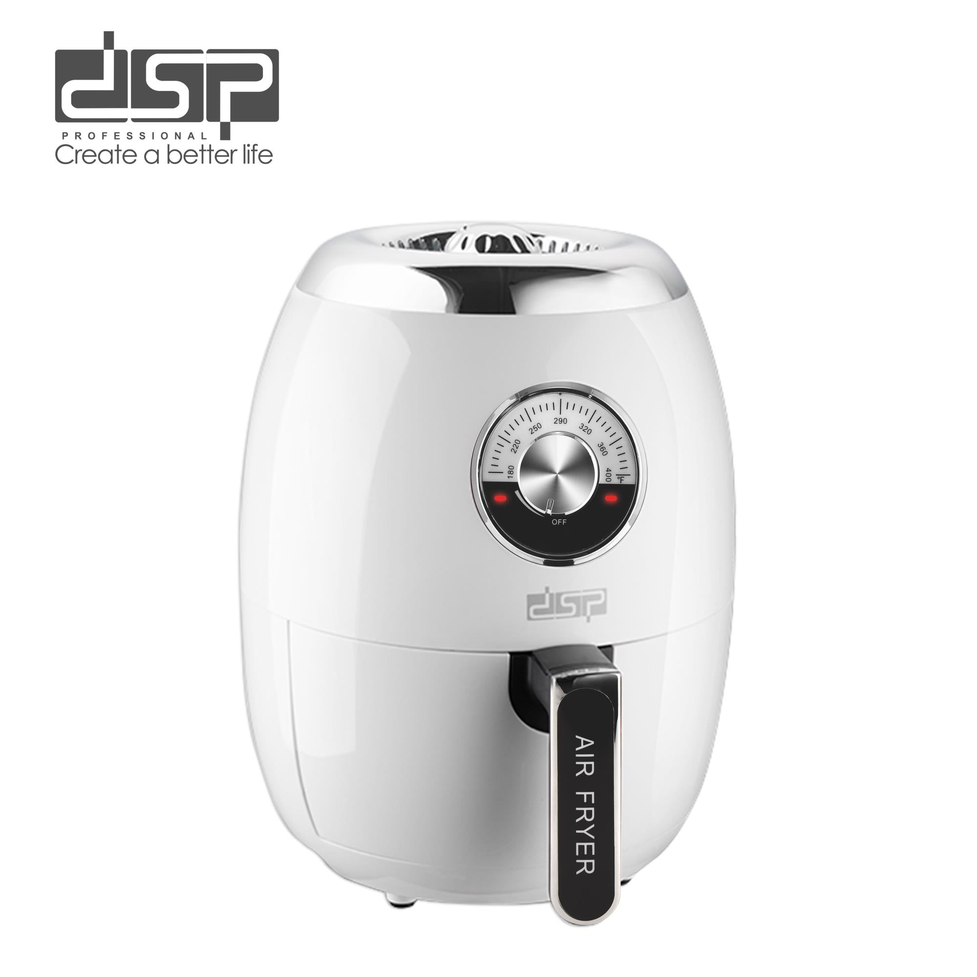 قلاية هوائية DSP KB2048 – 1350 وات بسعة 3 لتر بتصميم كلاسيكي وألوان عصرية