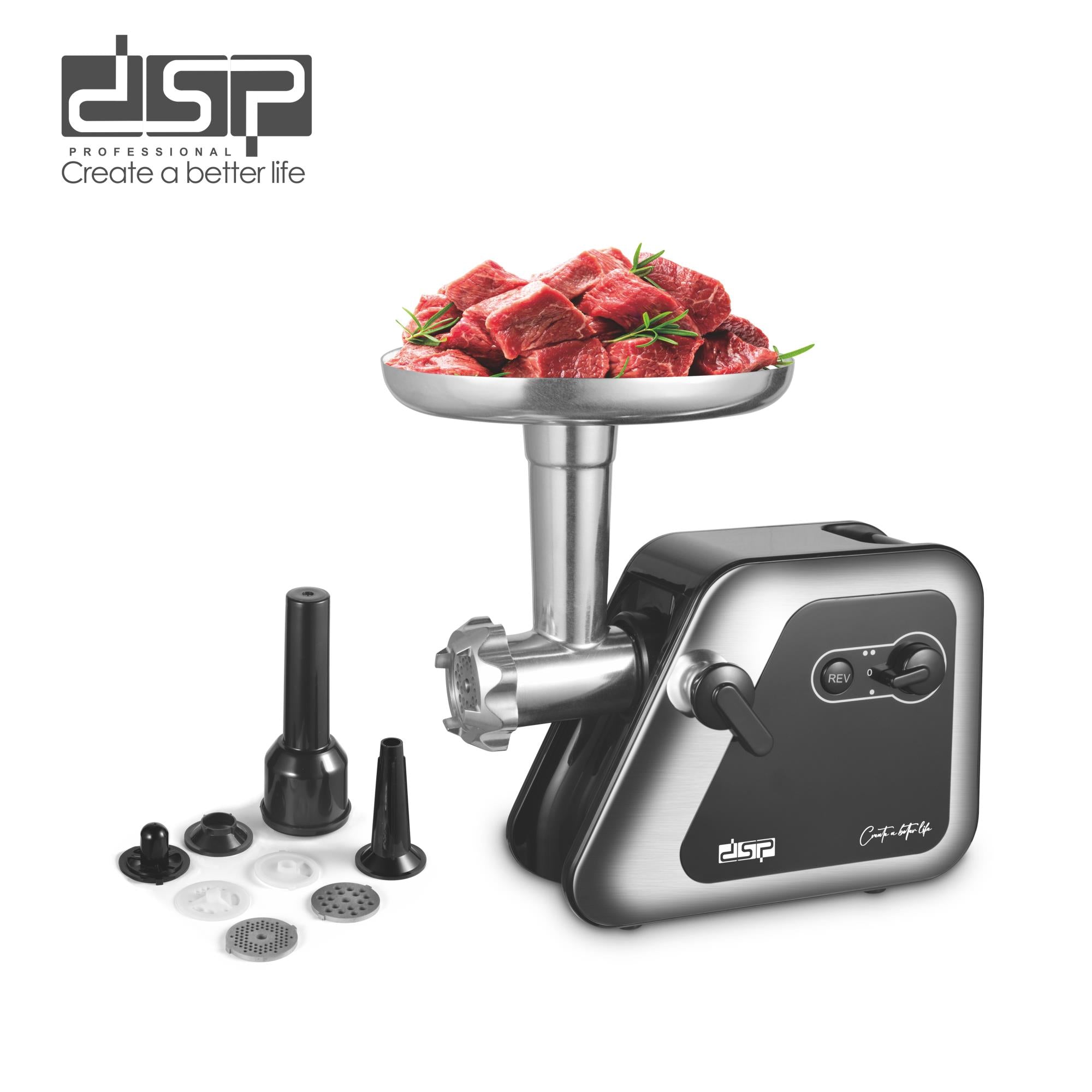 مفرمة لحوم 1400 وات – 3 في 1 – 3 أقراص فرم DSP KM5014