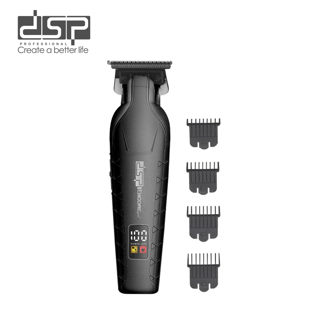ماكينة تحديد شعر رجالي DSP 90085 – شفرة T عريضة – 7000 لفة وشاشة LED