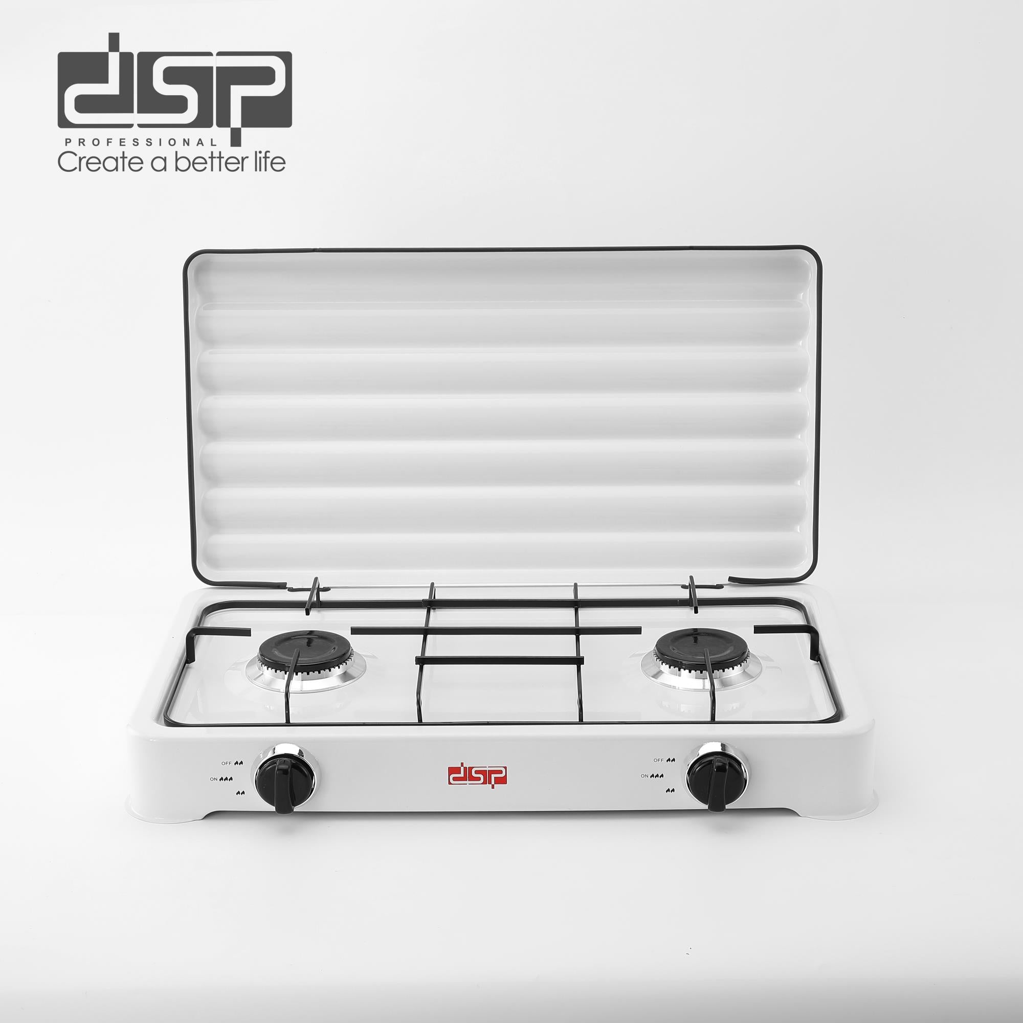 موقد غاز DSP KD5073 – شعلة مزدوجة 2200W + 2200W