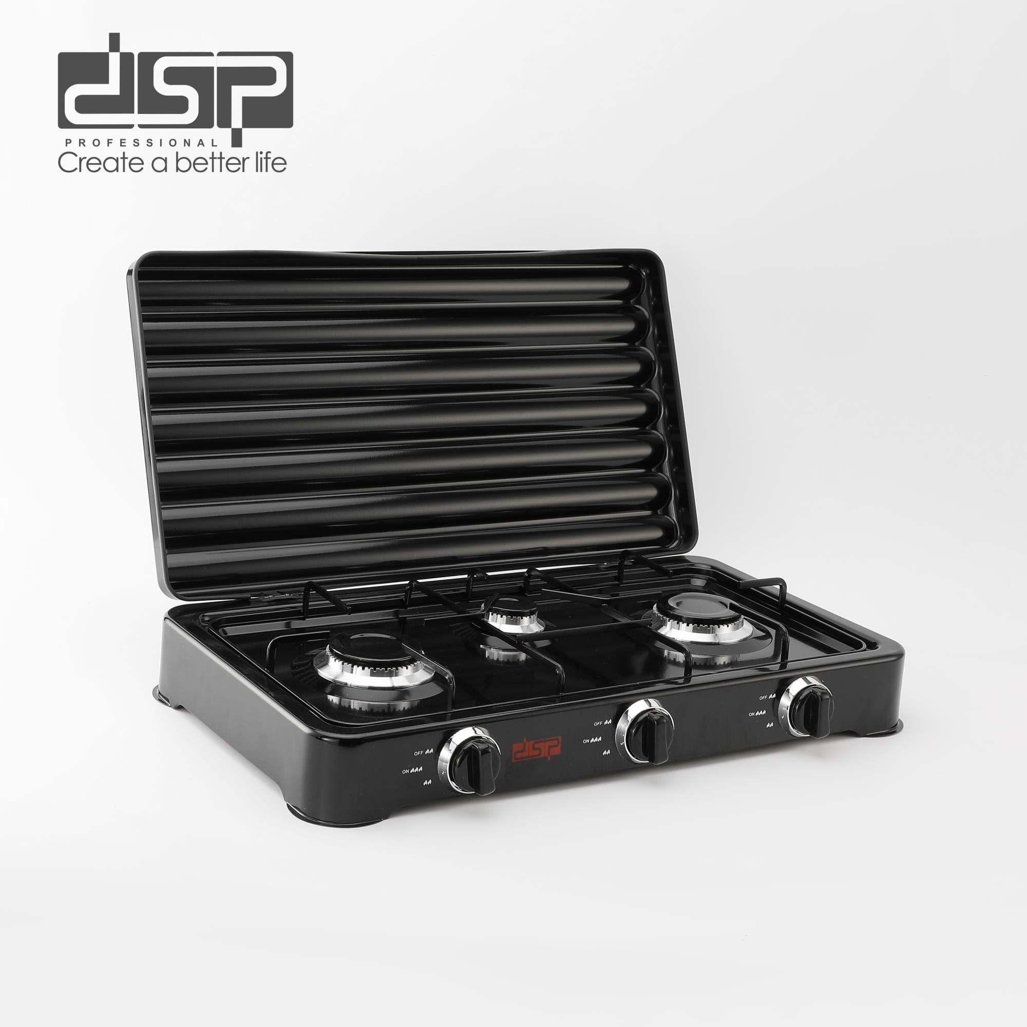موقد غاز DSP KD5077 – 3 شعلات (2200W + 1000W + 2200W)
