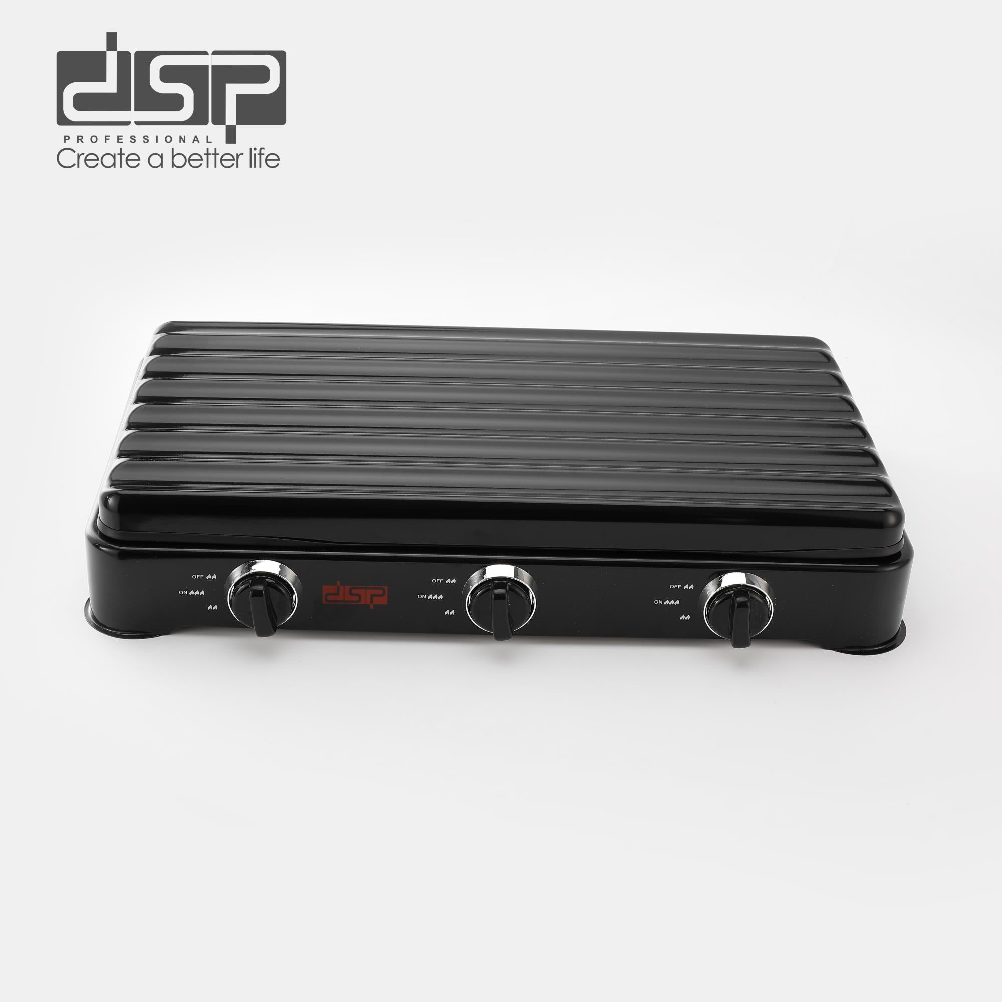 موقد غاز DSP KD5077 – 3 شعلات (2200W + 1000W + 2200W)