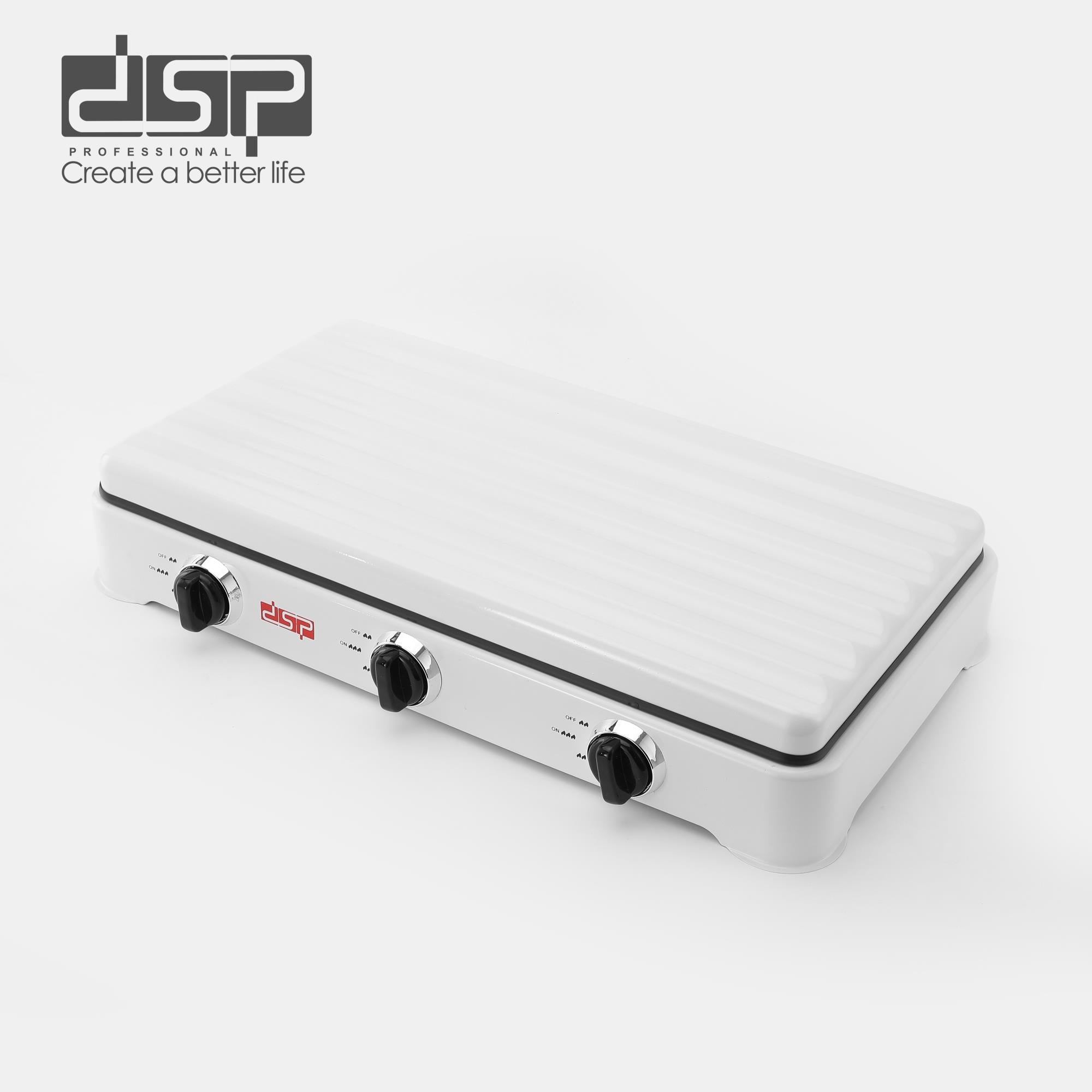 موقد غاز DSP KD5077 – 3 شعلات (2200W + 1000W + 2200W)
