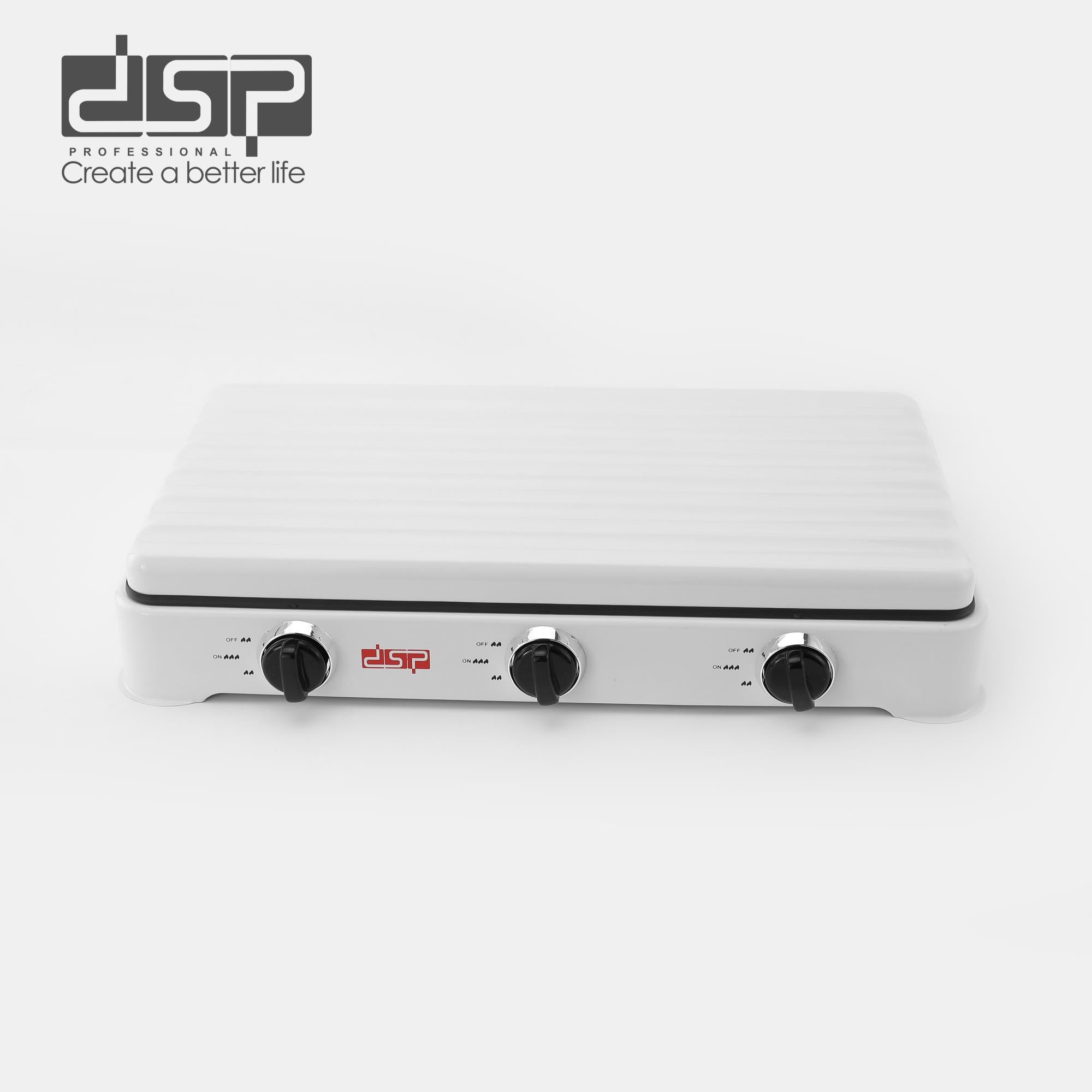 موقد غاز DSP KD5077 – 3 شعلات (2200W + 1000W + 2200W)