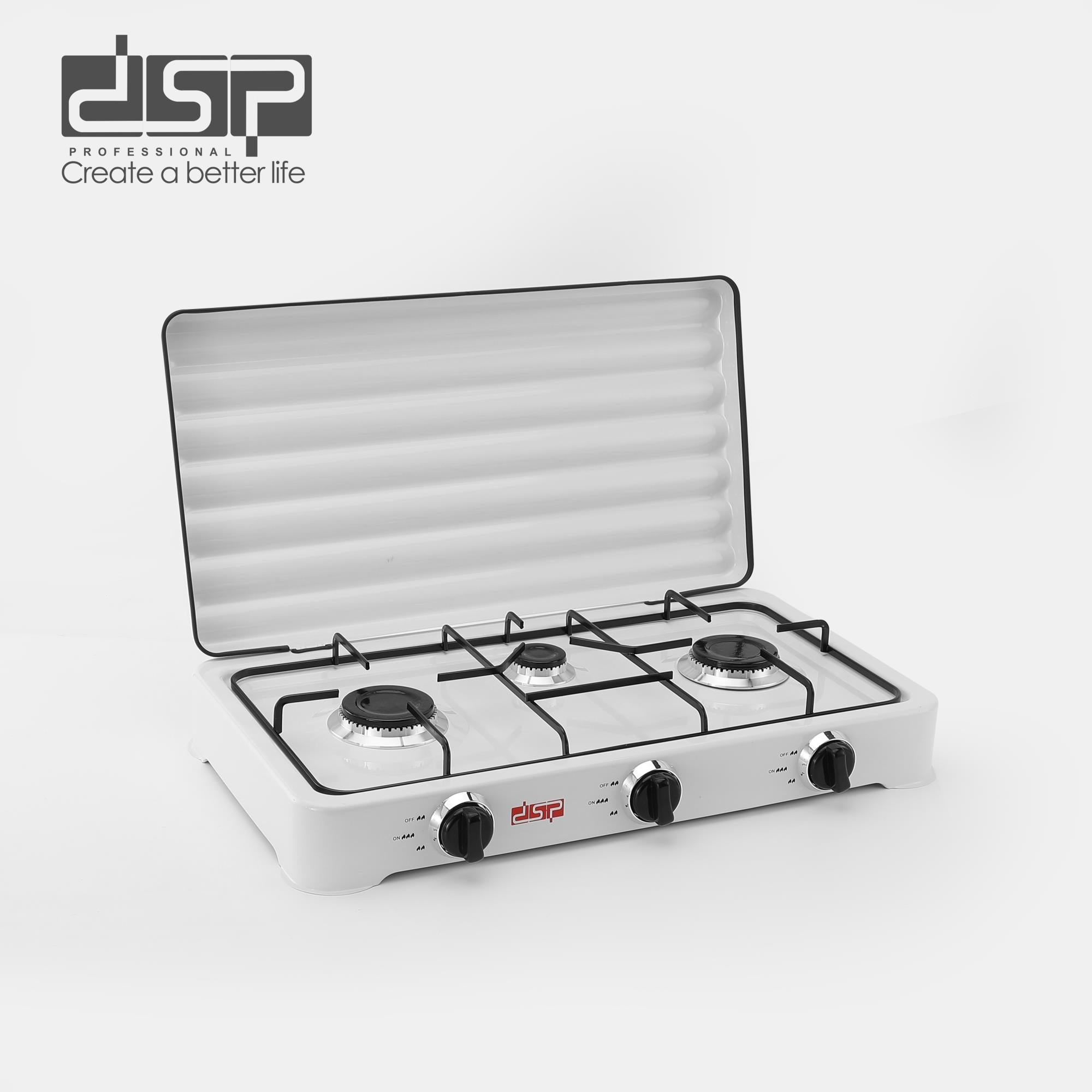 موقد غاز DSP KD5077 – 3 شعلات (2200W + 1000W + 2200W)