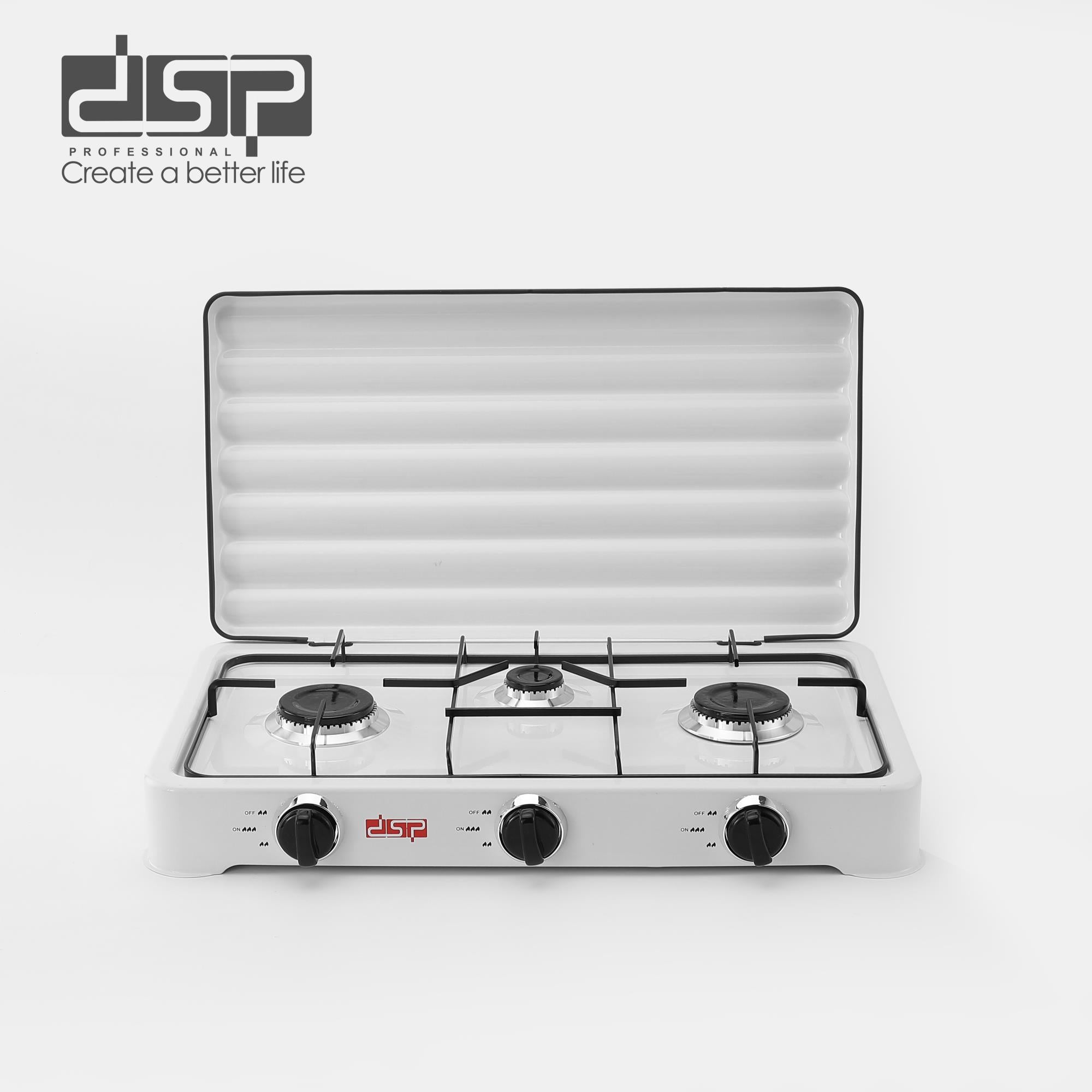 موقد غاز DSP KD5077 – 3 شعلات (2200W + 1000W + 2200W)