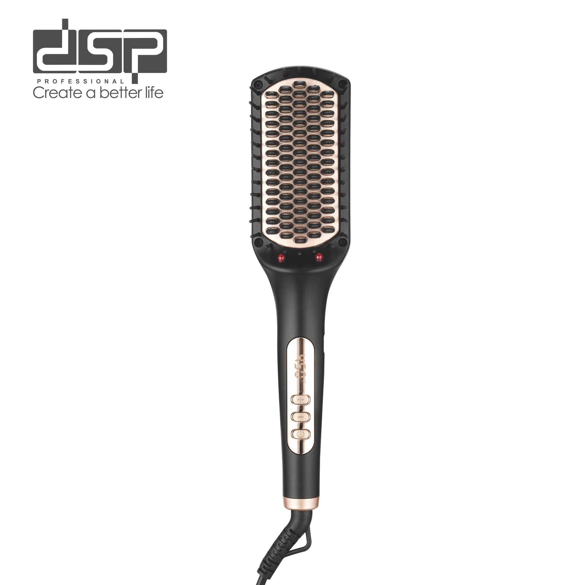 Professional Hair Straightening Brush with Ionic Technology – Heat 450 Fahrenheit – DSP 11009
