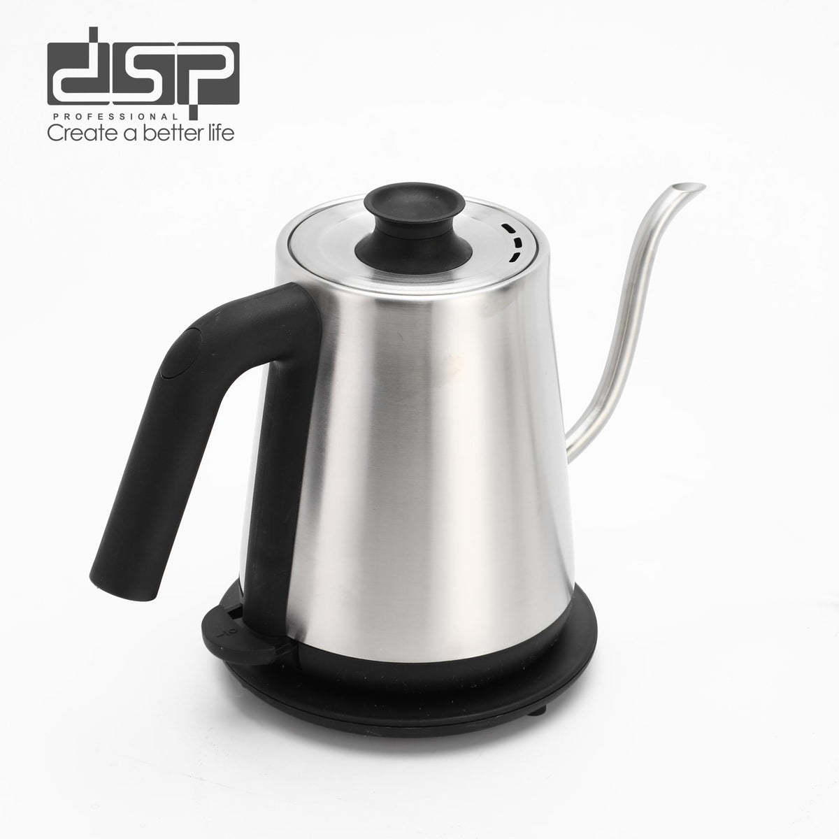 غلاية كهربائية ستانلس ستيل DSP KK1284 – سعة 0.8 لتر بفوهة منحنية للقهوة والشاي