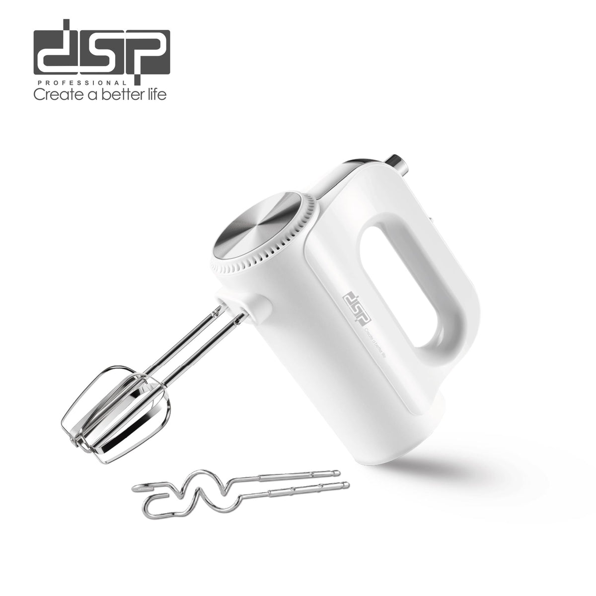 مضرب بيض كهربائي DSP KM2136 – 200 وات بـ 5 سرعات وزر إخراج للملحقات