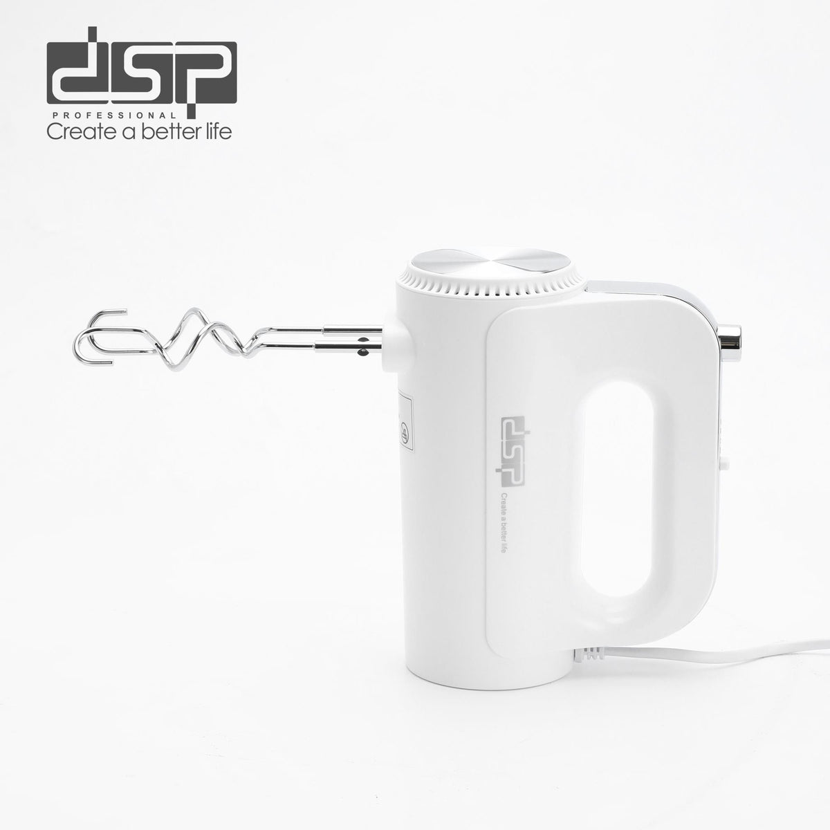 مضرب بيض كهربائي DSP KM2136 – 200 وات بـ 5 سرعات وزر إخراج للملحقات