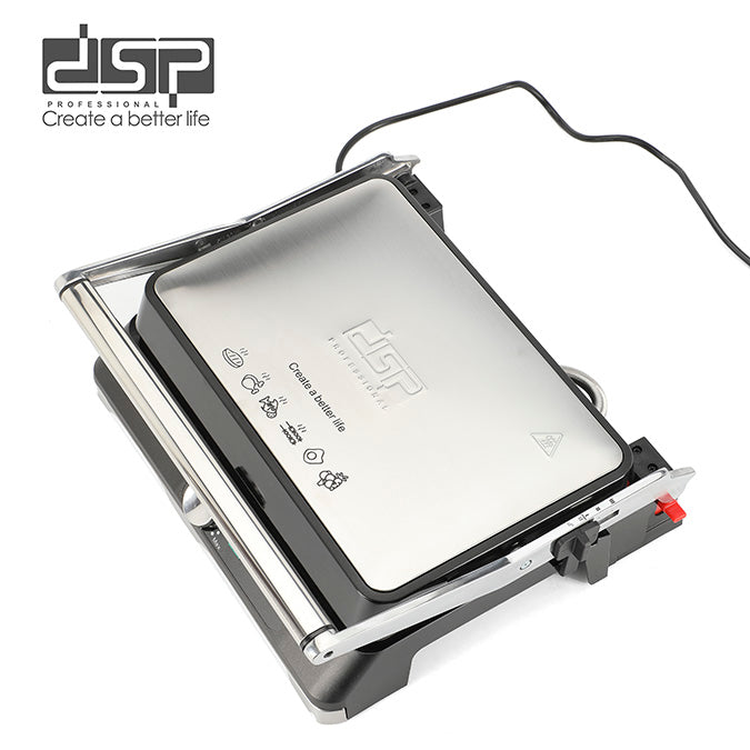 شواية كهربائية DSP KB1112 – 2200 وات بسطح 34×24 سم وصينية تنقيط