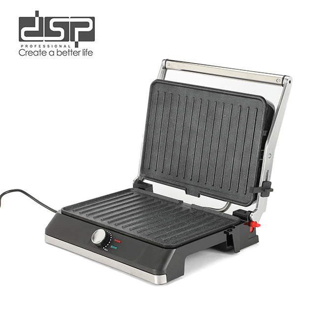 شواية كهربائية DSP KB1112 – 2200 وات بسطح 34×24 سم وصينية تنقيط