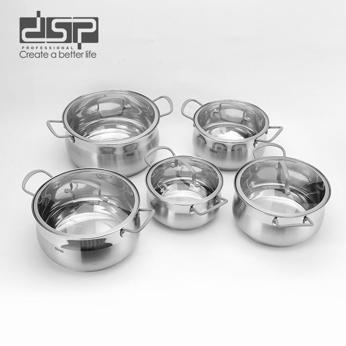 Stainless Steel Cookware Set 10-Piece Multi-Size | CS006-S02 | DSP | Image 3