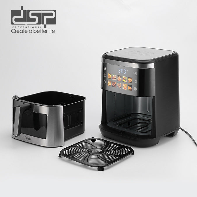 قلاية هوائية ديجيتال DSP KB2195 – سعة 10 لتر – 2100 وات – 10 برامج ذكية