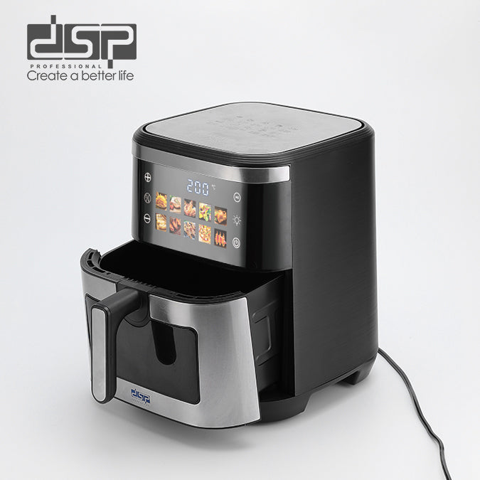 قلاية هوائية ديجيتال DSP KB2195 – سعة 10 لتر – 2100 وات – 10 برامج ذكية