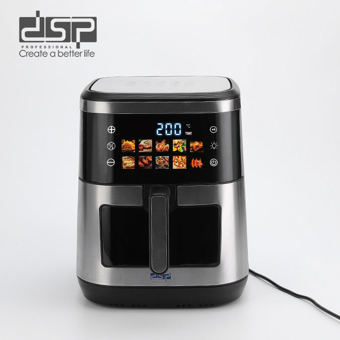 قلاية هوائية ديجيتال DSP KB2195 – سعة 10 لتر – 2100 وات – 10 برامج ذكية