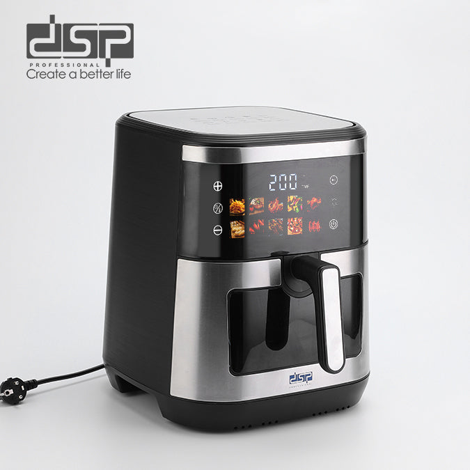 قلاية هوائية ديجيتال DSP KB2195 – سعة 10 لتر – 2100 وات – 10 برامج ذكية