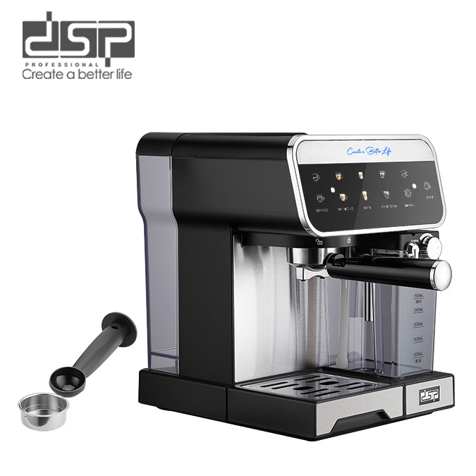 ماكينة قهوة إسبريسو DSP – 1350 وات – ضغط 20 بار – نظام حليب أوتوماتيك – موديل KA3157