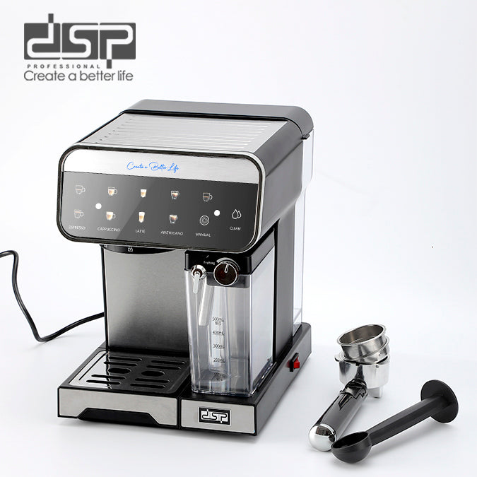 ماكينة قهوة إسبريسو DSP – 1350 وات – ضغط 20 بار – نظام حليب أوتوماتيك – موديل KA3157