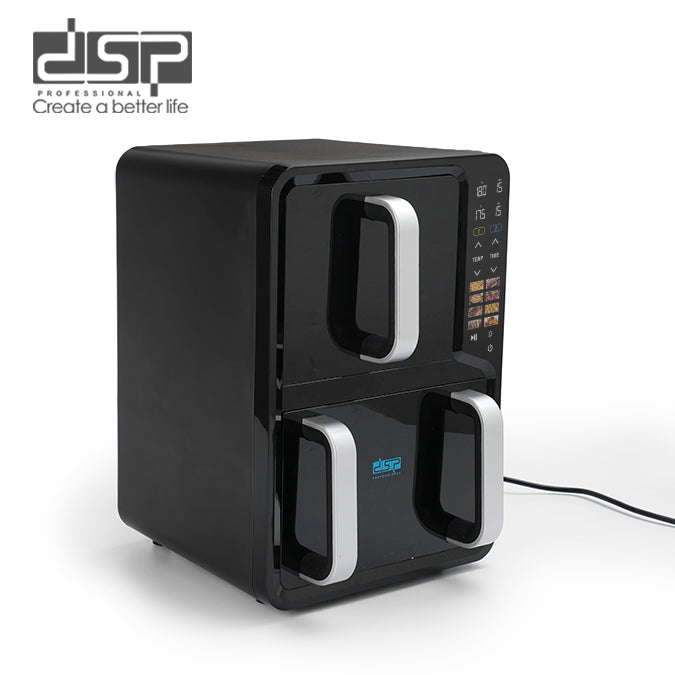 DSP Dual Air Fryer – 1300W Top + 1500W Bottom – 12L Capacity (5 + 7L) – Model KB2197